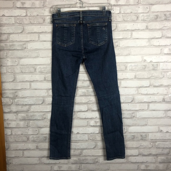 Rag & Bone Revolve Capri Dark Wash Skinny Jeans 27 - Picture 4 of 7